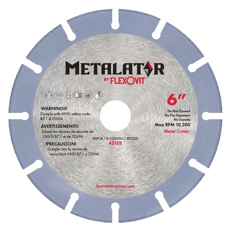 Flexovit METAL CUTTING DIAMOND BLADE METALATOR 45123